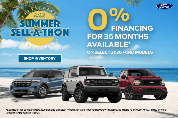 0% APR on Select Ford Models
