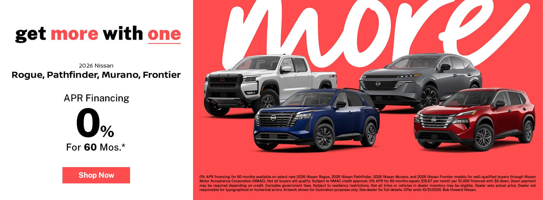 Rouge, Pathfinder, Murano, Frontier