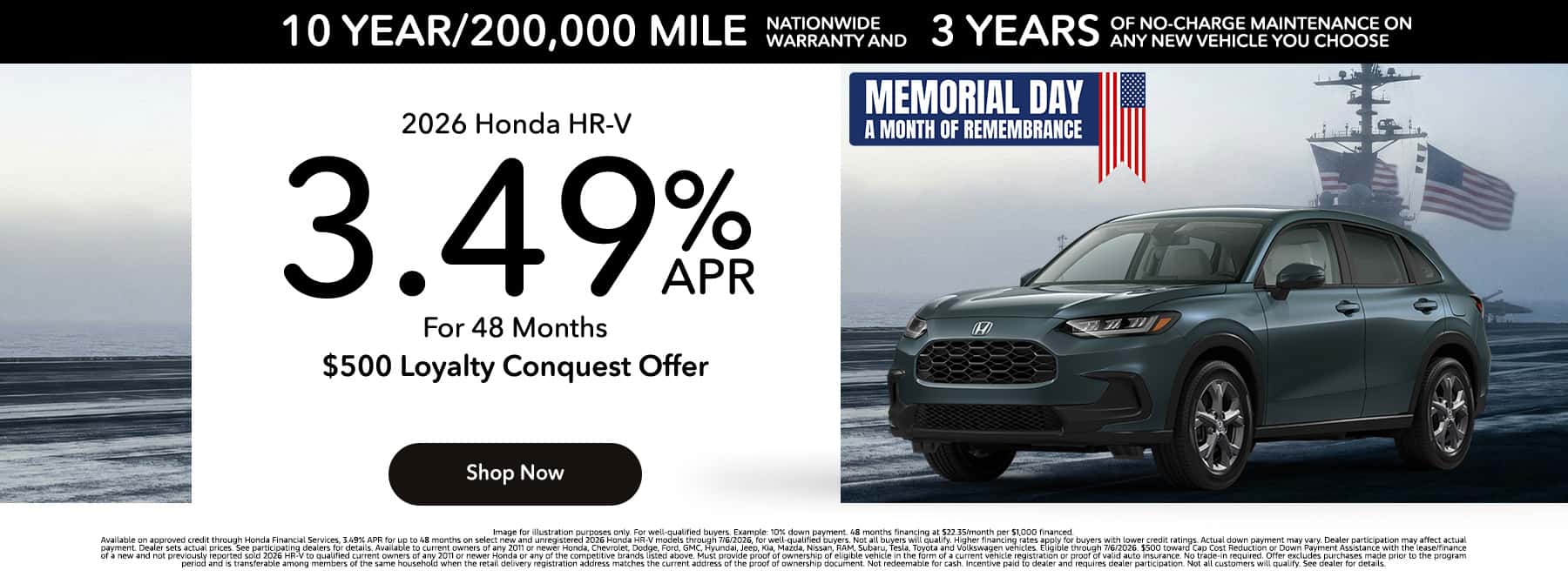 HR-V Finance Offer