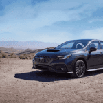 Subaru WRX in Desert Landscape