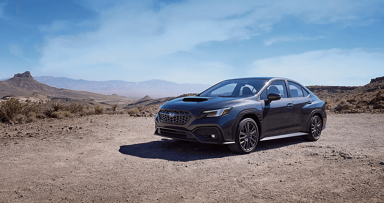 Subaru WRX in Desert Landscape