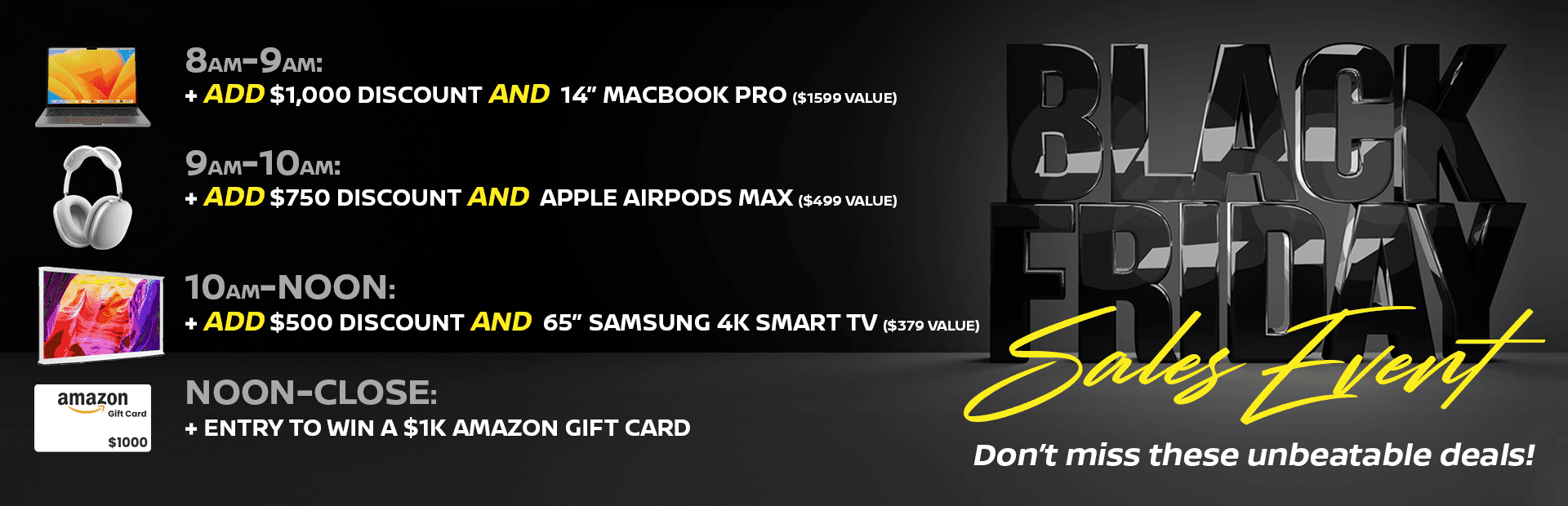 BLACK FRIDAY STARTS NOW