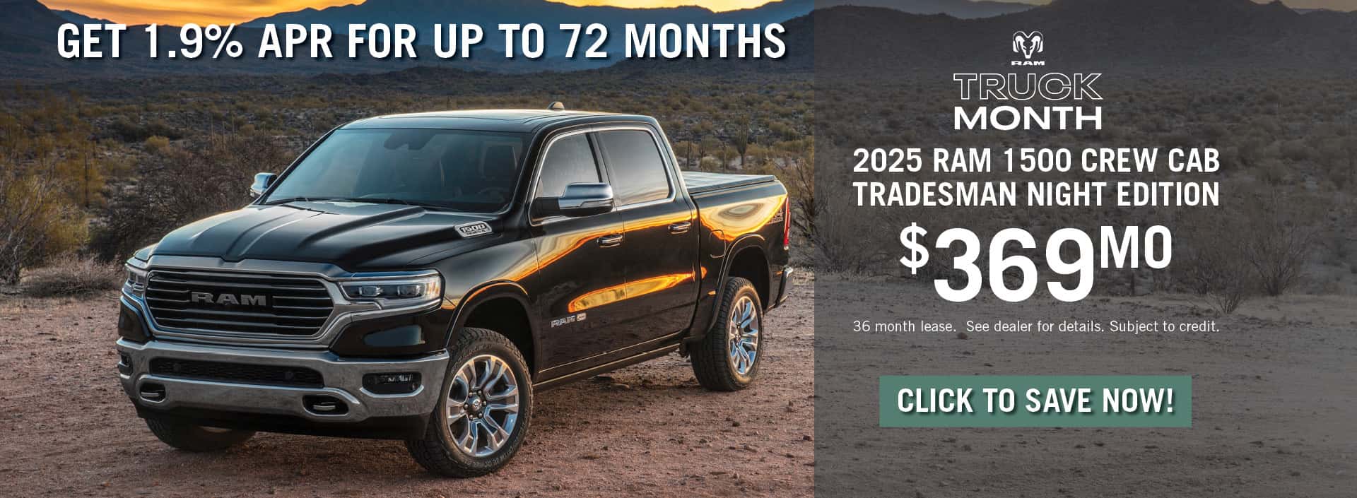 2025 Ram 1500 April 2025 Special Banner