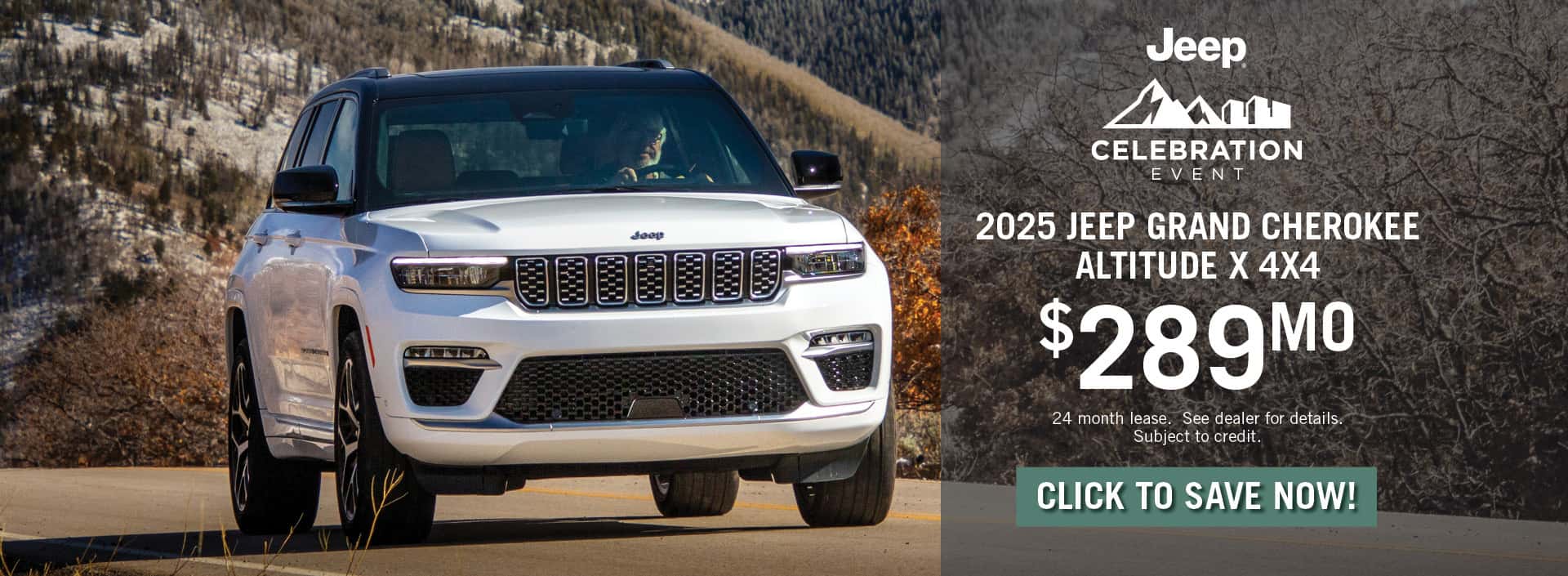 2025 Jeep Grand Cherokee April 2025 Special Banner