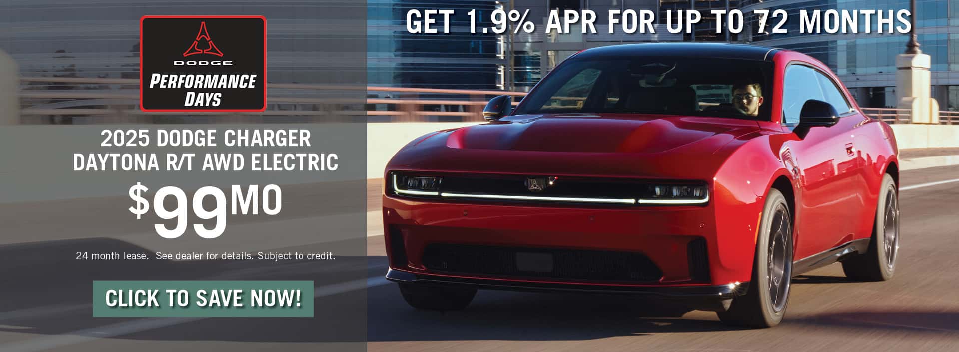 2025 Dodge Charger March 2025 Special Banner