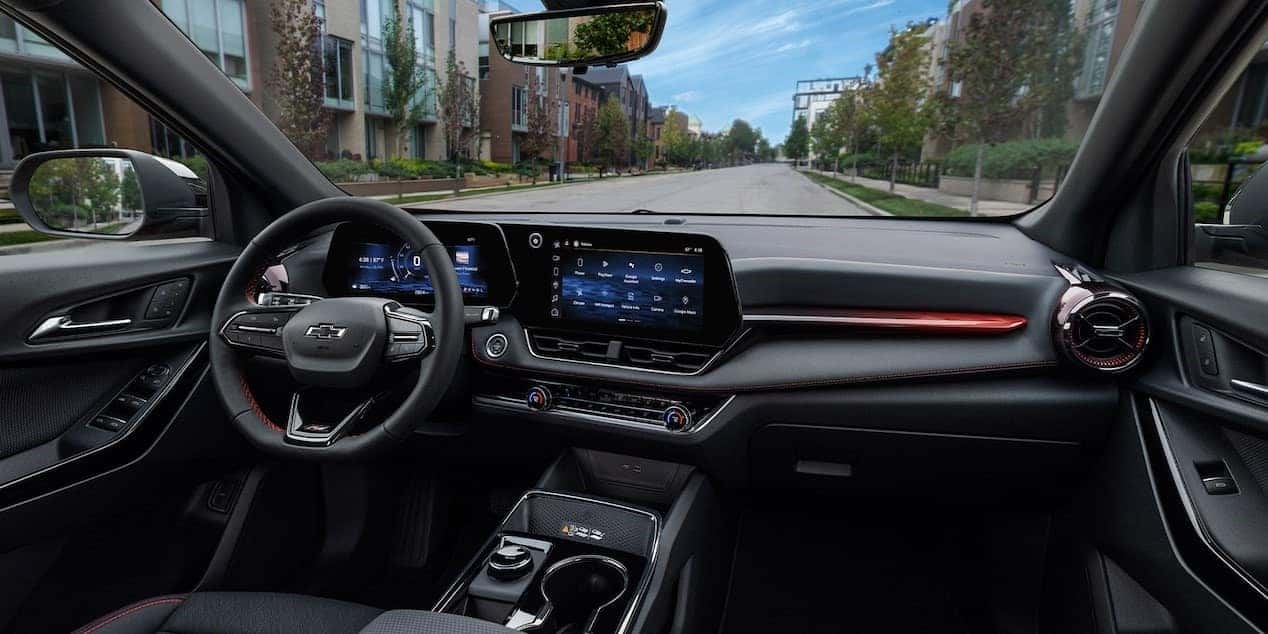 2025 Chevy Equinox interior while parked on the street