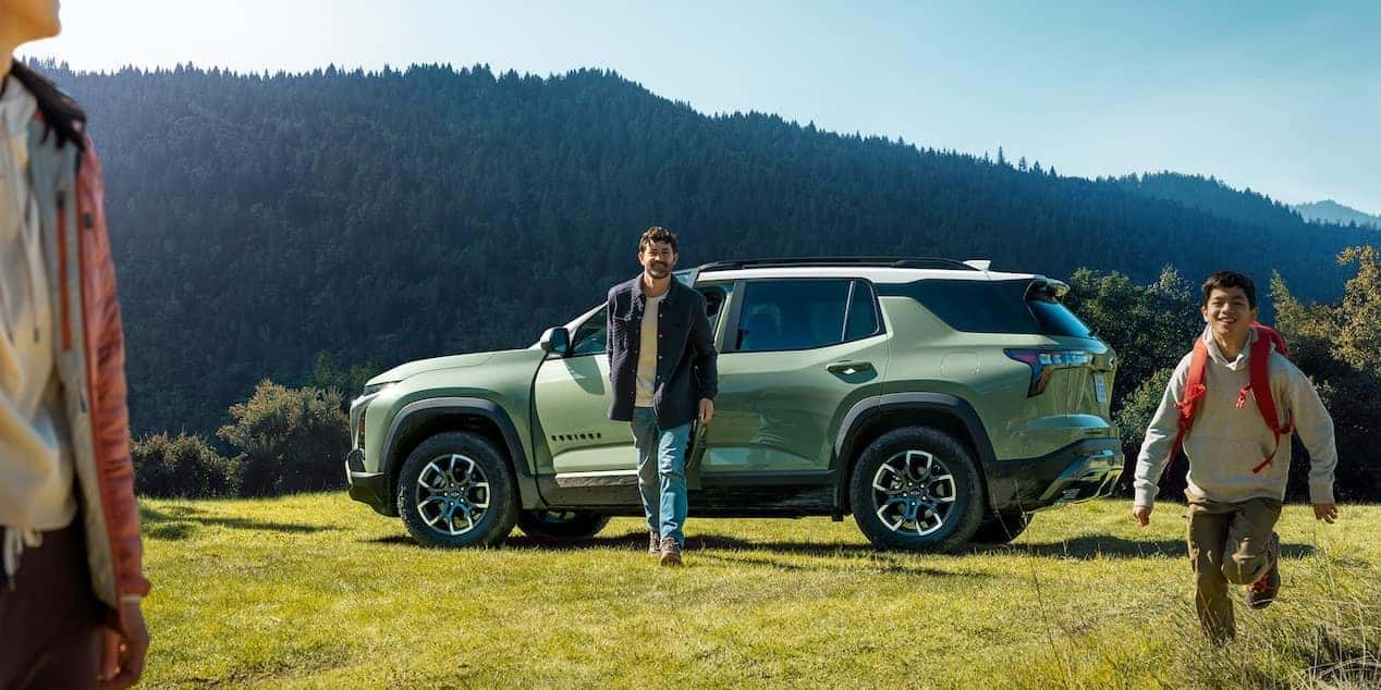 2025 Chevy Equinox parked on a camping ground