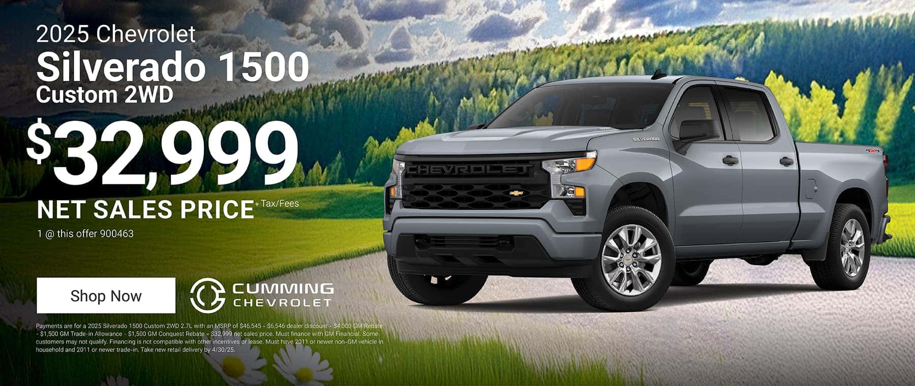 Monthly New Chevy Finance and Lease Specials | National City Dealership