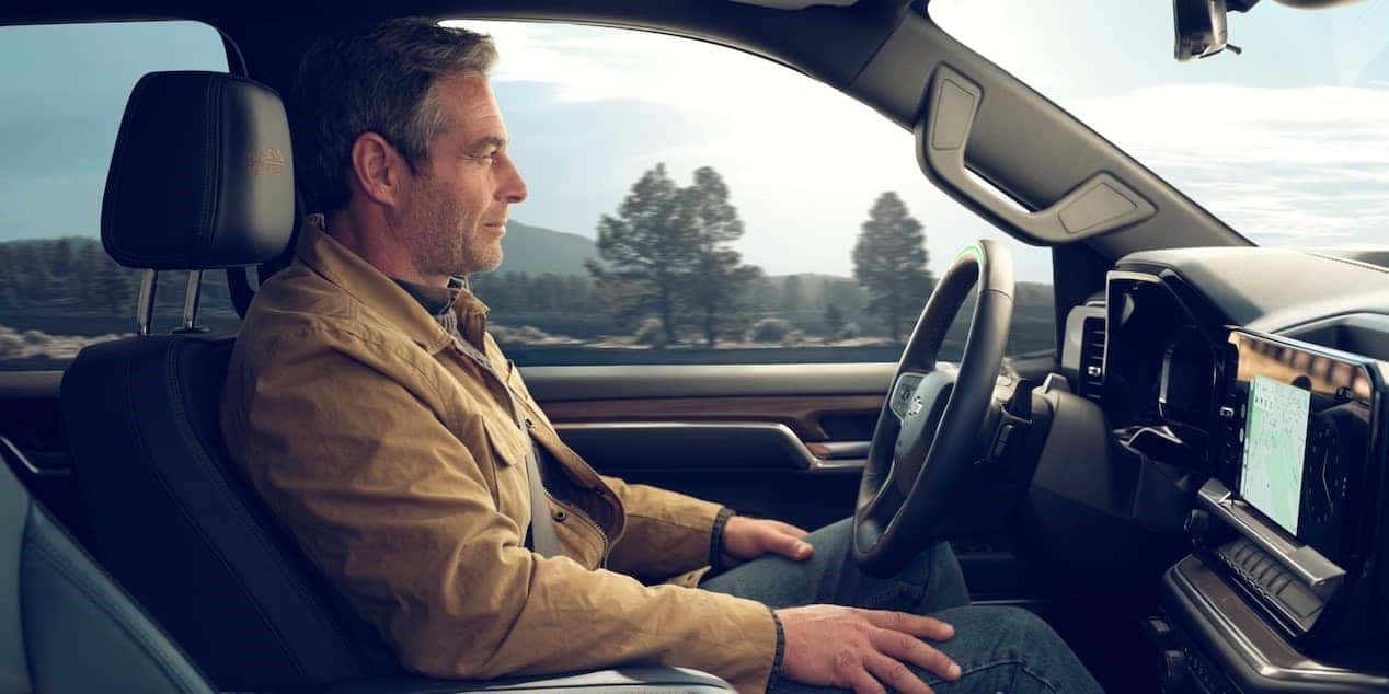 Man Driving Chevy Silverado 1500