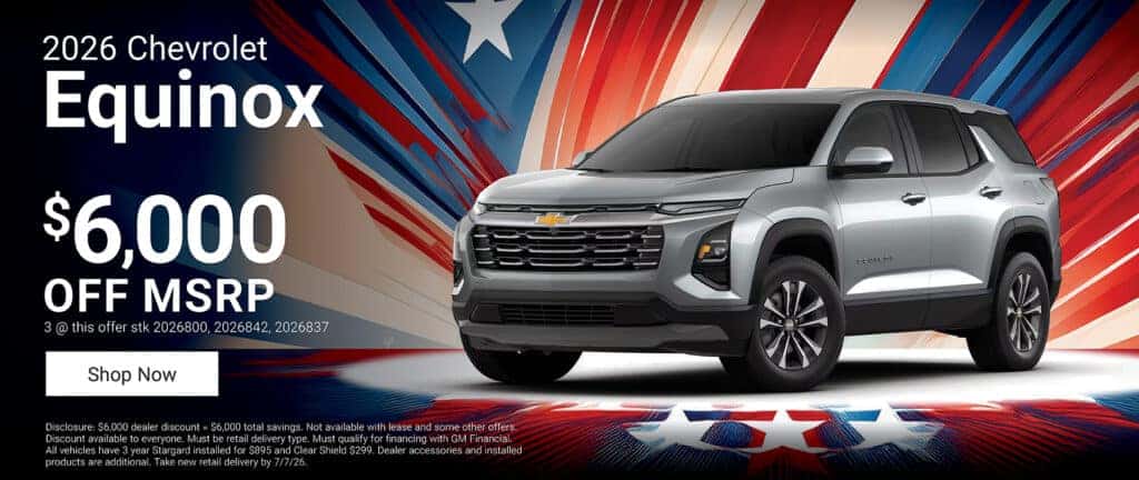 2026 Chevy Equinox – Up to $6,000 OFF MSRP