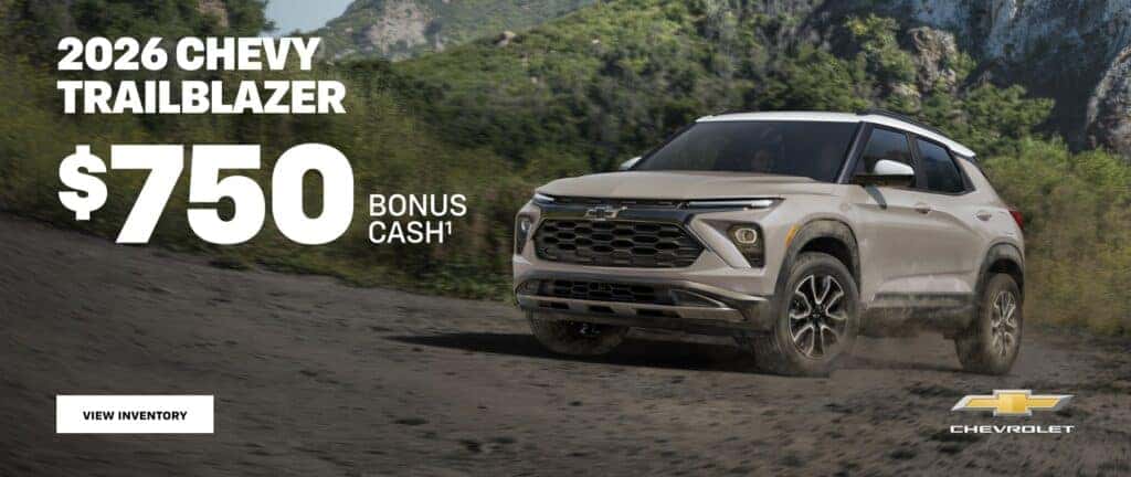 2026 Chevy Trailblazer $750 Bonus Cash