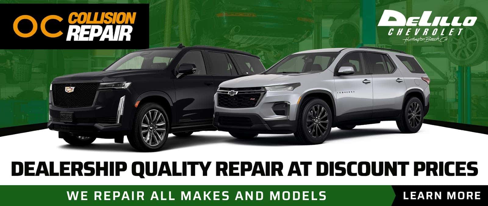 Two SUVs on green background