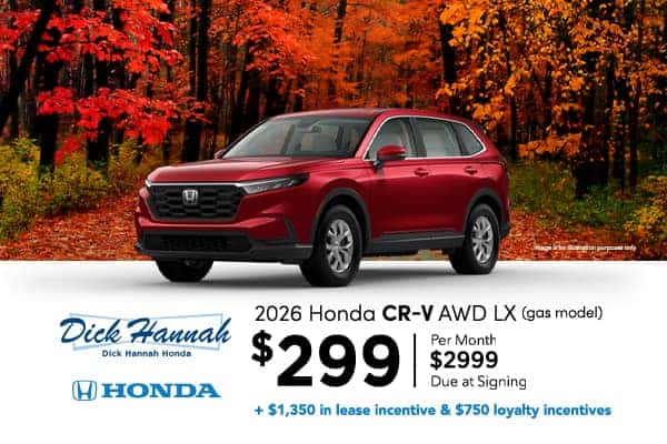 2026 Honda CR-V AWD LX (gas models)
