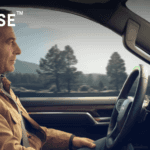 Someone driving hands-free with Super Cruise