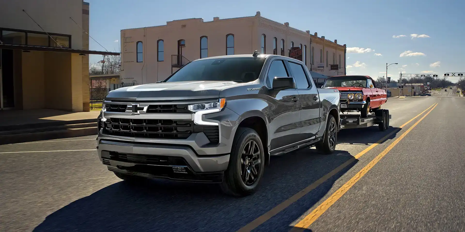 Full size truck comparison image showing Chevrolet Silverado 1500