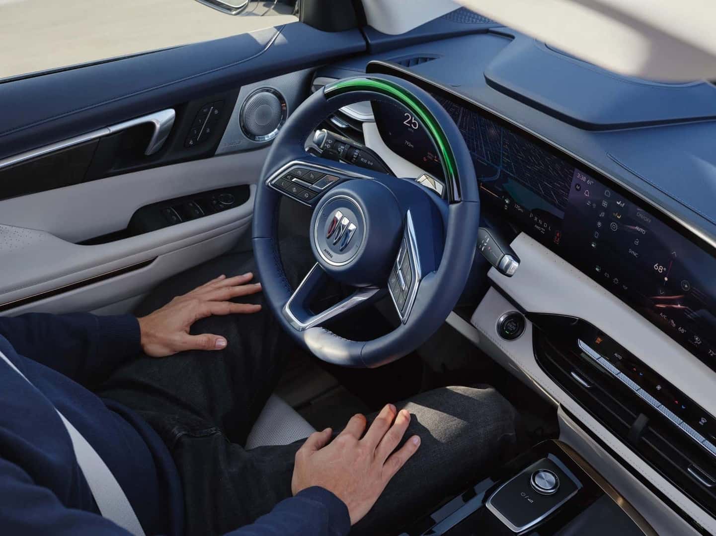 Buick Envision interior cabin and technology — premium features serviced at Emich Chevrolet near Denver