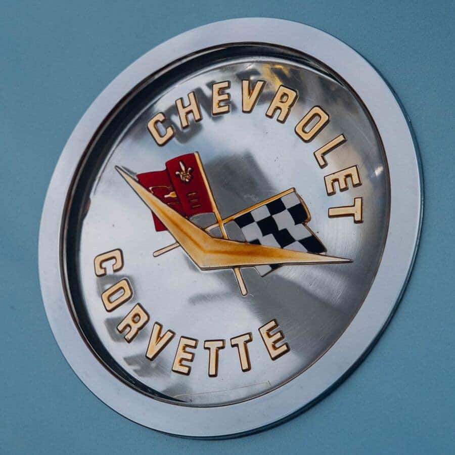 Classic C1 Chevrolet Corvette hood emblem