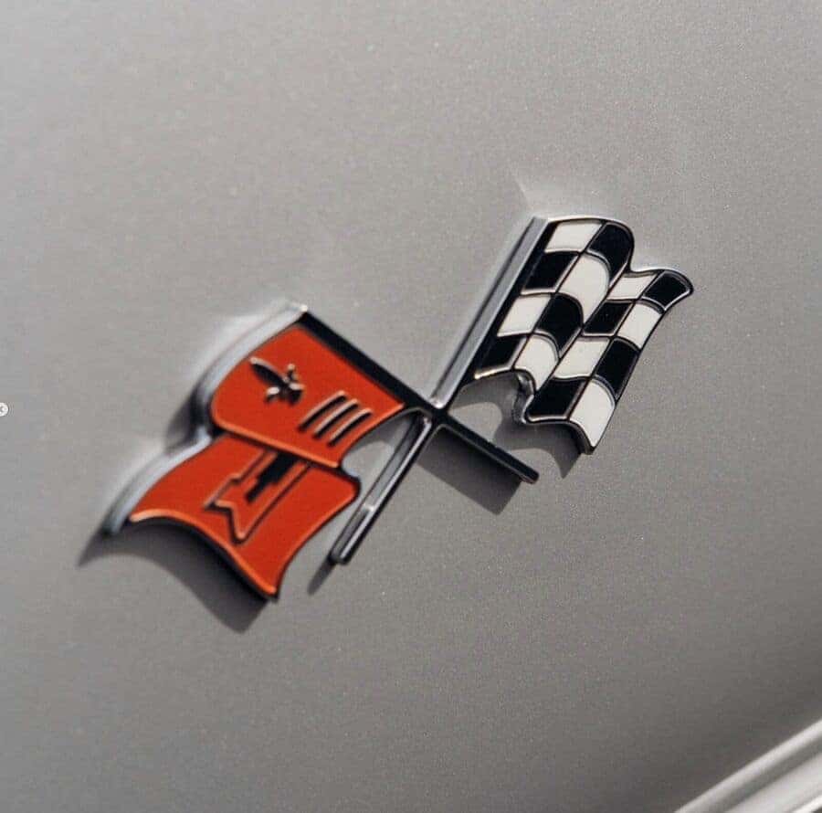 Corvette crossed-flags emblem
