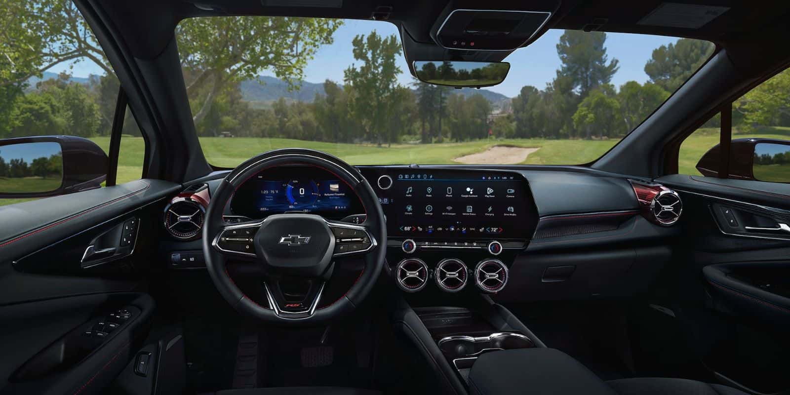 Chevy Blazer EV dashboard and touchscreen