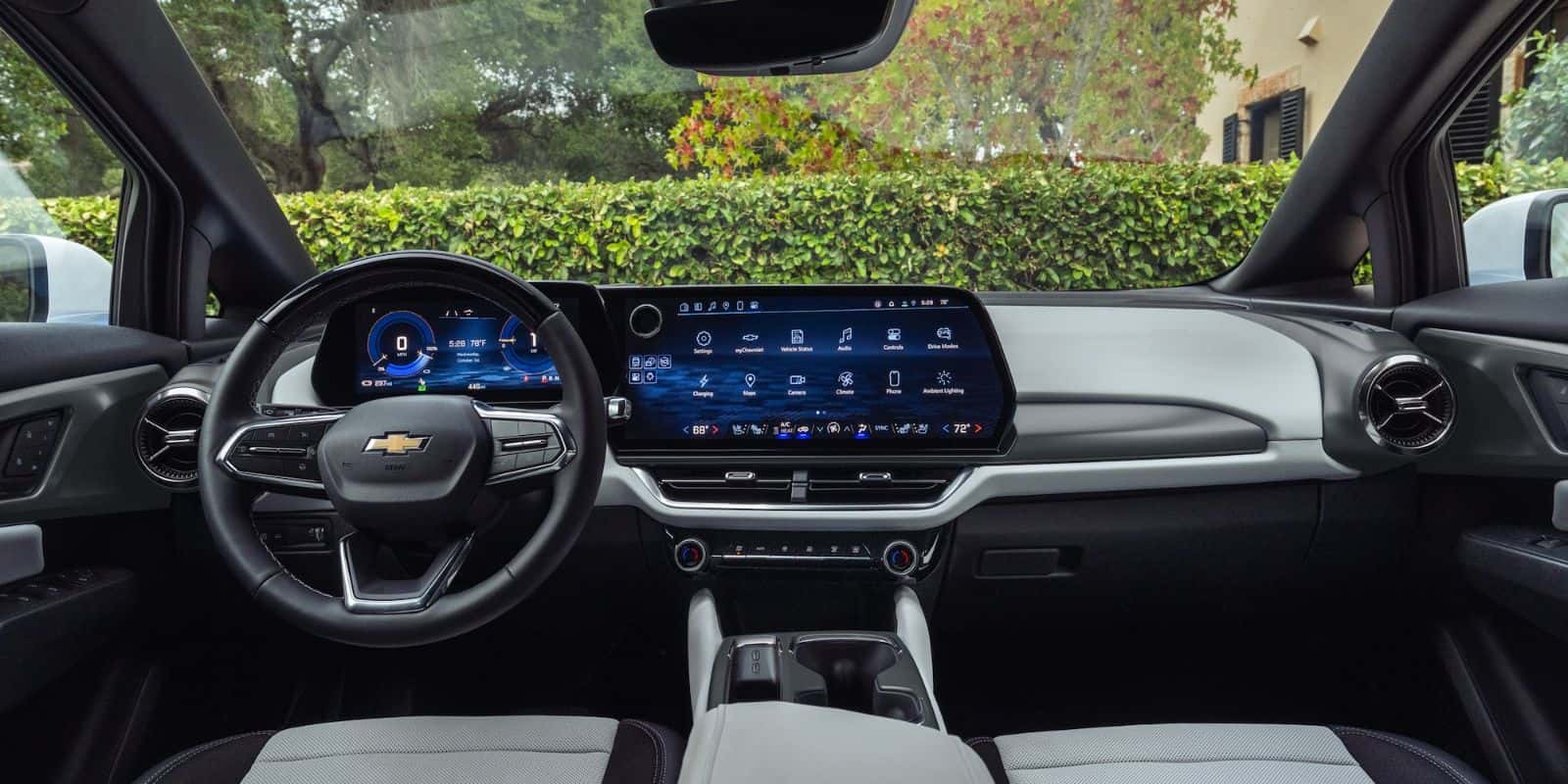 Chevy Equinox EV dashboard and touchscreen