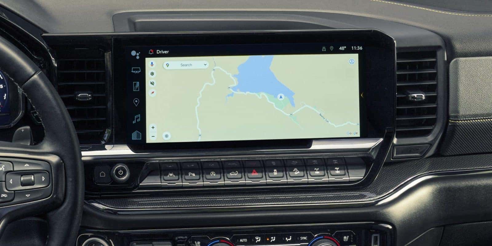 2026 Chevy Silverado 1500 interior with 13.4-inch touchscreen