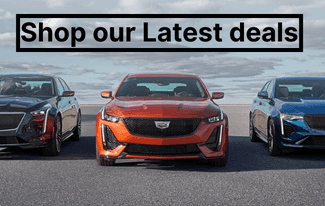 A shot of Cadillac Sedan and Crossover.