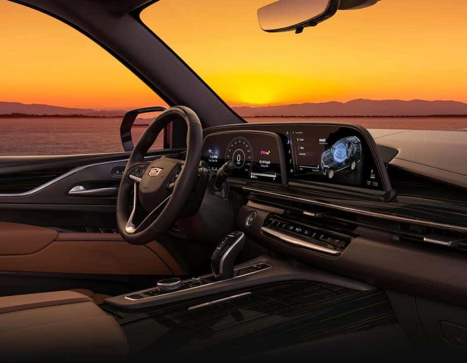 Interior of a Cadillac vehicle