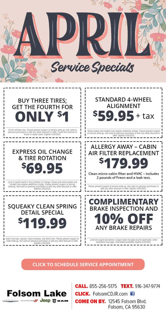 April Service Specials