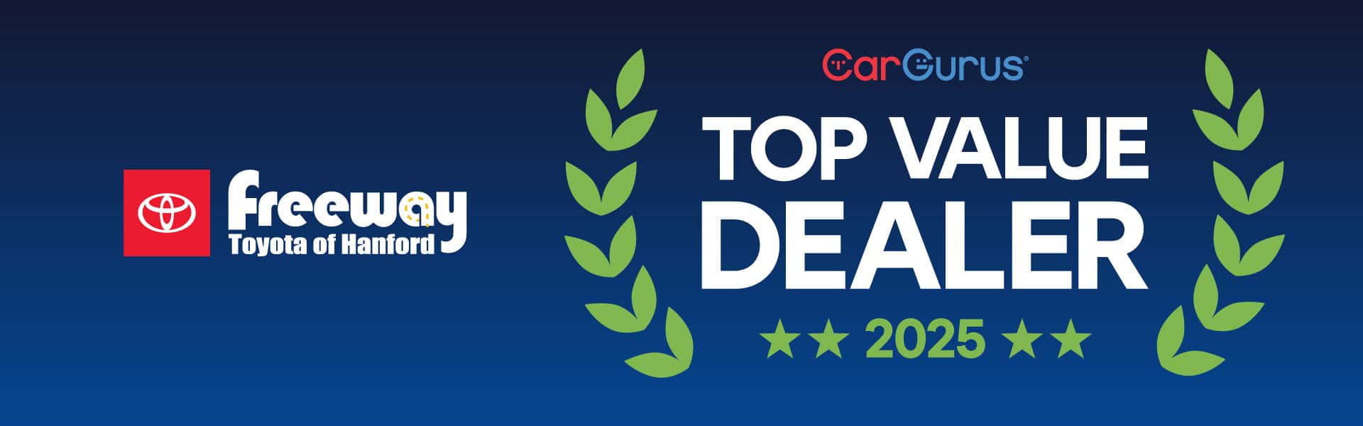 Freeway Toyota is CarGurus Top Rated Dealer 2025