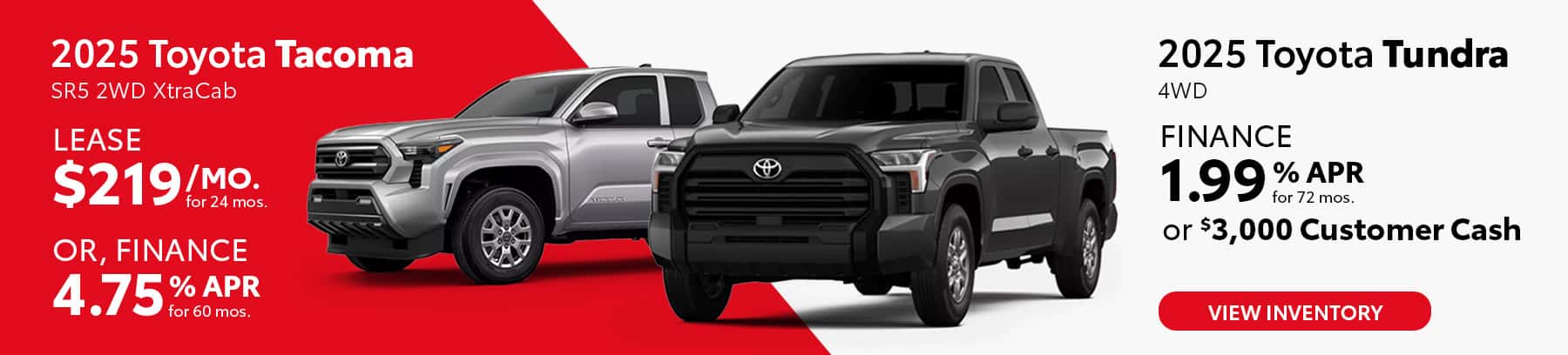 Toyota Tacoma and Tundra