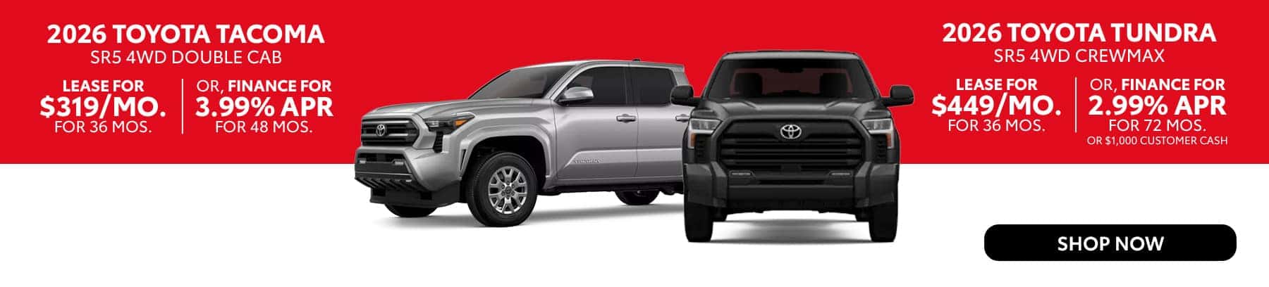 Toyota Tacoma and Tundra