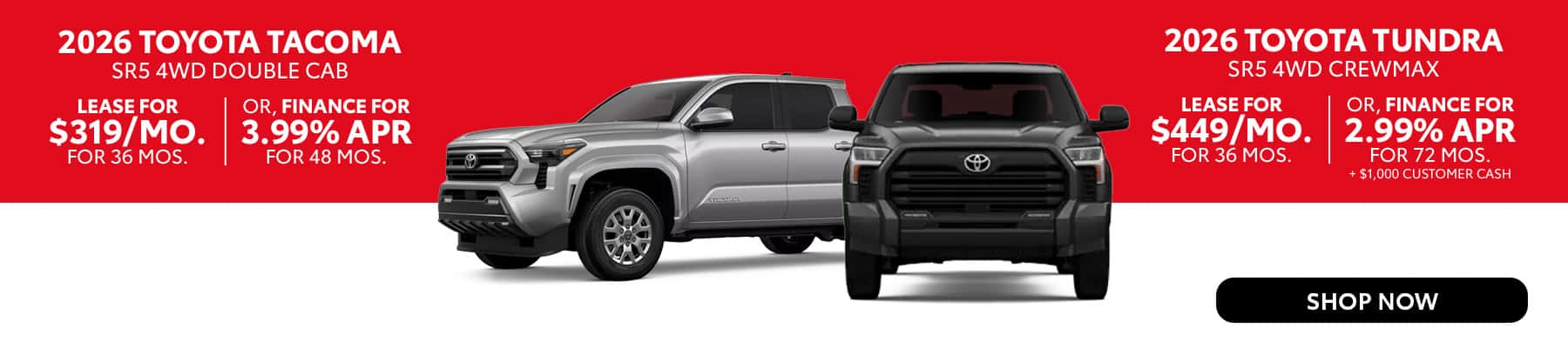 Toyota Tacoma and Tundra