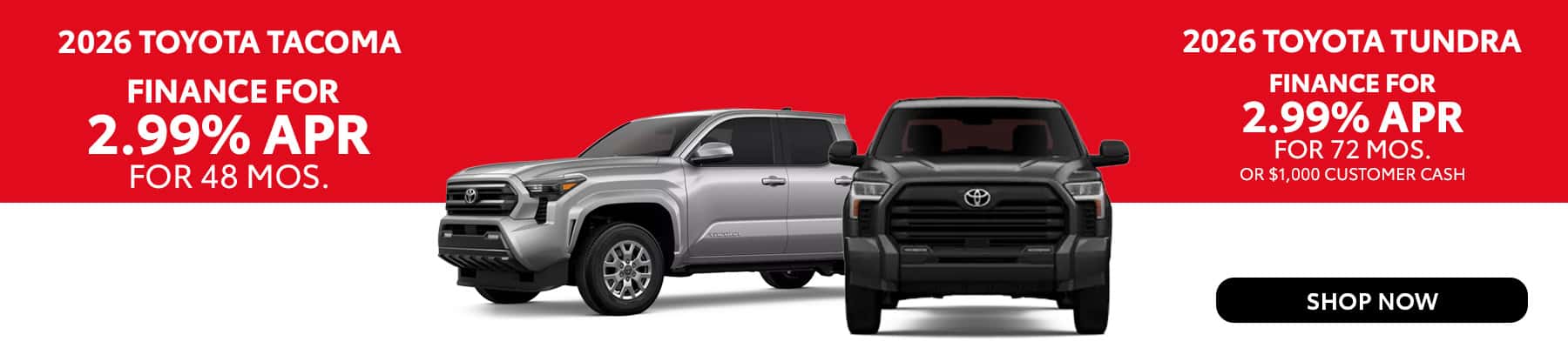 Tacoma and Tundra