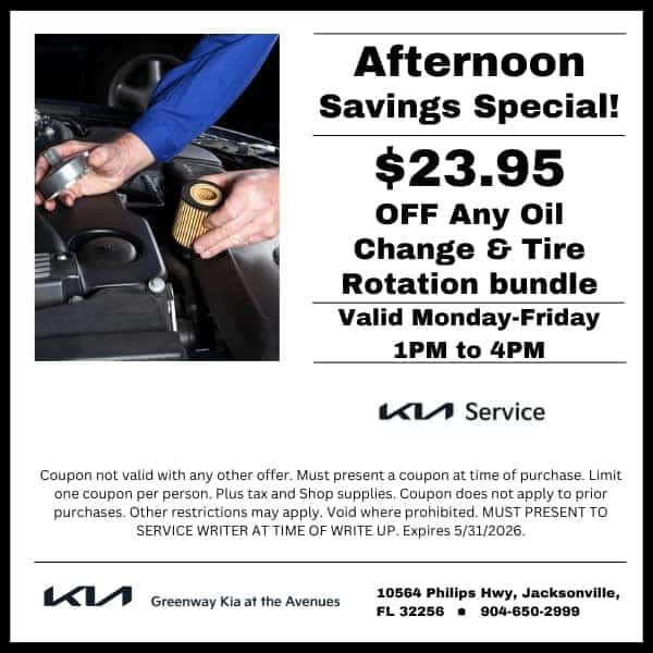 Service Specials & Coupons in Jacksonville | Greenway Kia at the Avenues