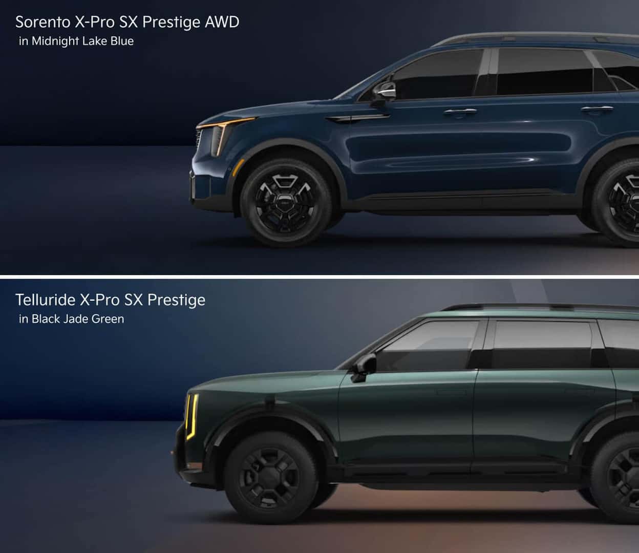 2026 Kia Sorento vs. 2027 Kia Telluride Size & Dimensions