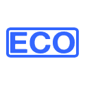 Blue Eco Indicator Dashboard Icon.