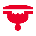Red Fuel Filter Warning Light (Diesel Vehicles Only) Dashboard Icon.