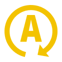 Yellow Auto Stop for ISG System Indicator Dashboard Icon.