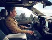 Man Sitting in Truck