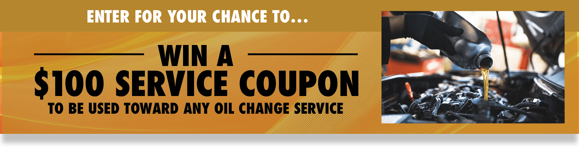 win a $100 service coupon