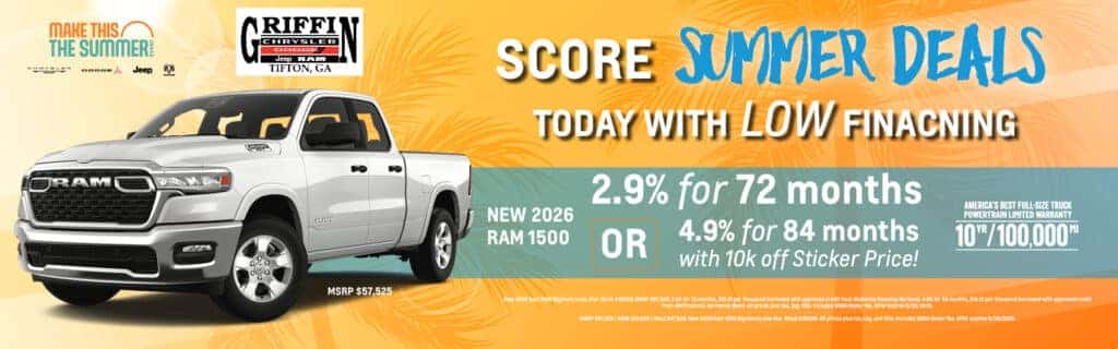 Score Summer Deals Today with LOW Financing