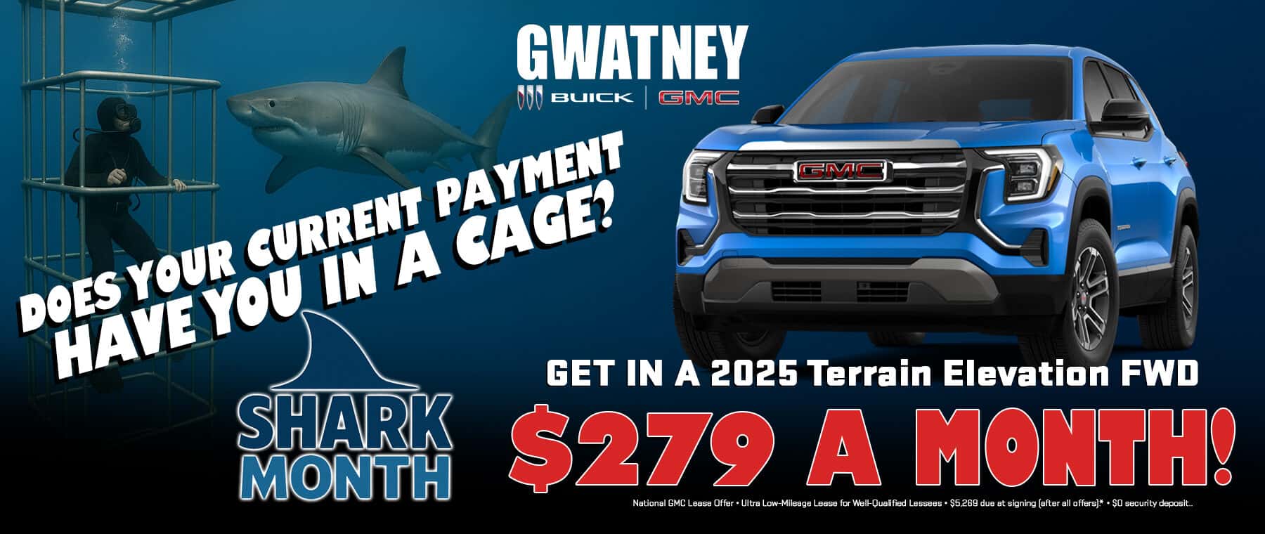 Shark Month deals on TERRAIN!