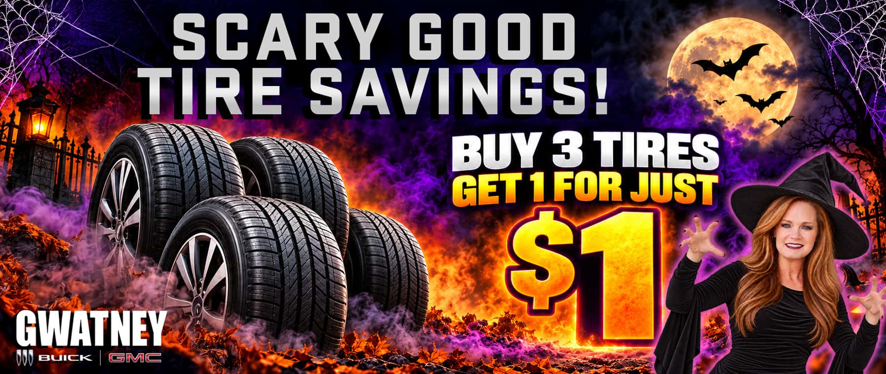 Buy 3 Tires get 1 for $1