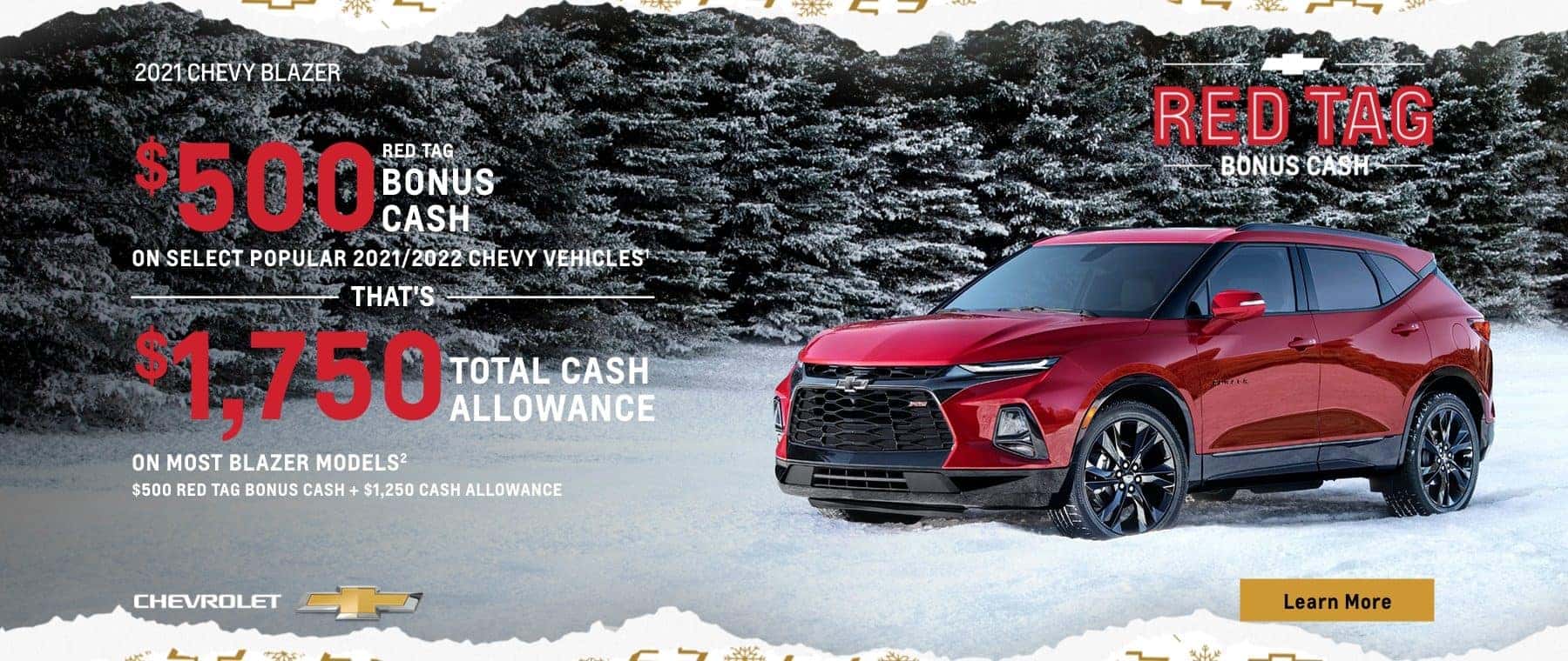2021 Chevy Blazer Red Tag Bonus Cash
