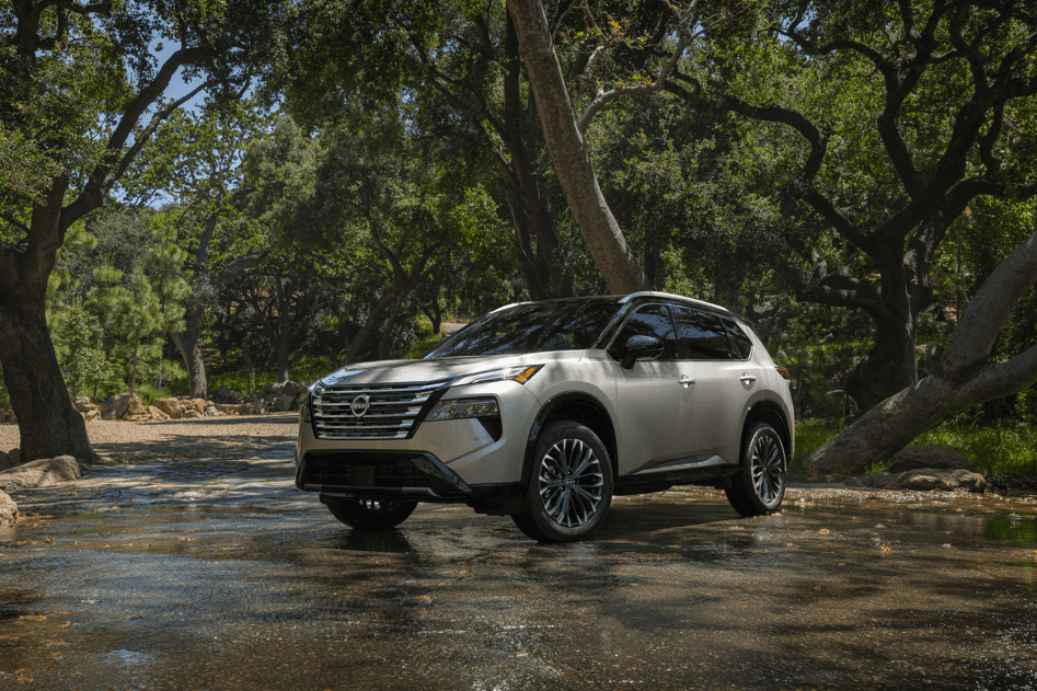 New Nissan Rogue by river