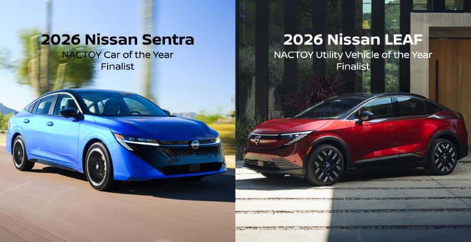 2026 Nissan Sentra and 2026 LEAF Finalists fir North American Car of the Year | Photo Courtesy: Nissan All-new 2026 Nissan Sentra and 2026 LEAF named Finalists for North American Car and Utility Vehicle of the Year