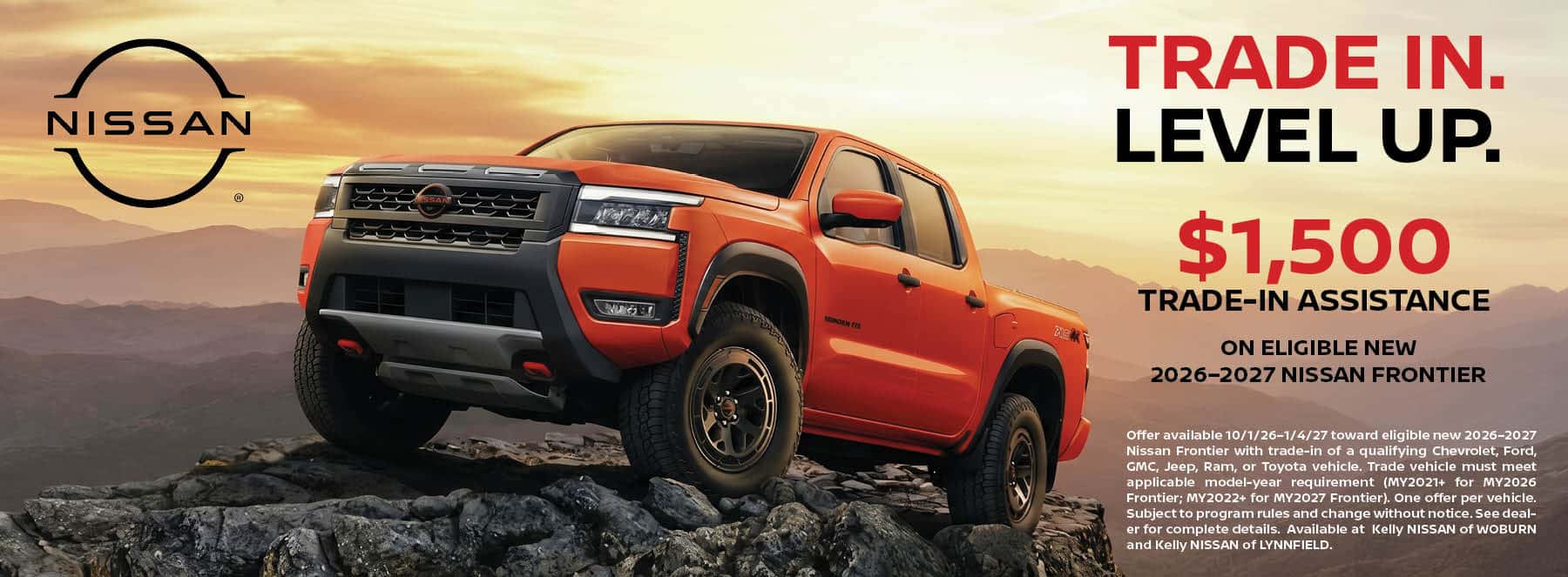 Nissan Frontier Trade-In | $1,500 Trade-In Assistance Web Banner
