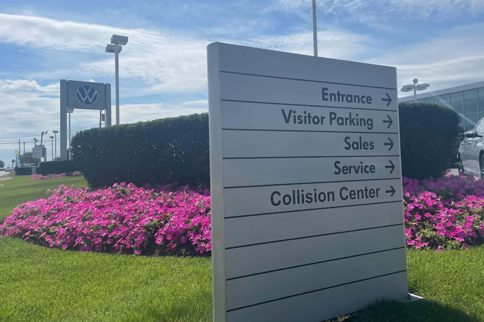 Entrance to Kelly Volkswagen in Danvers, MA