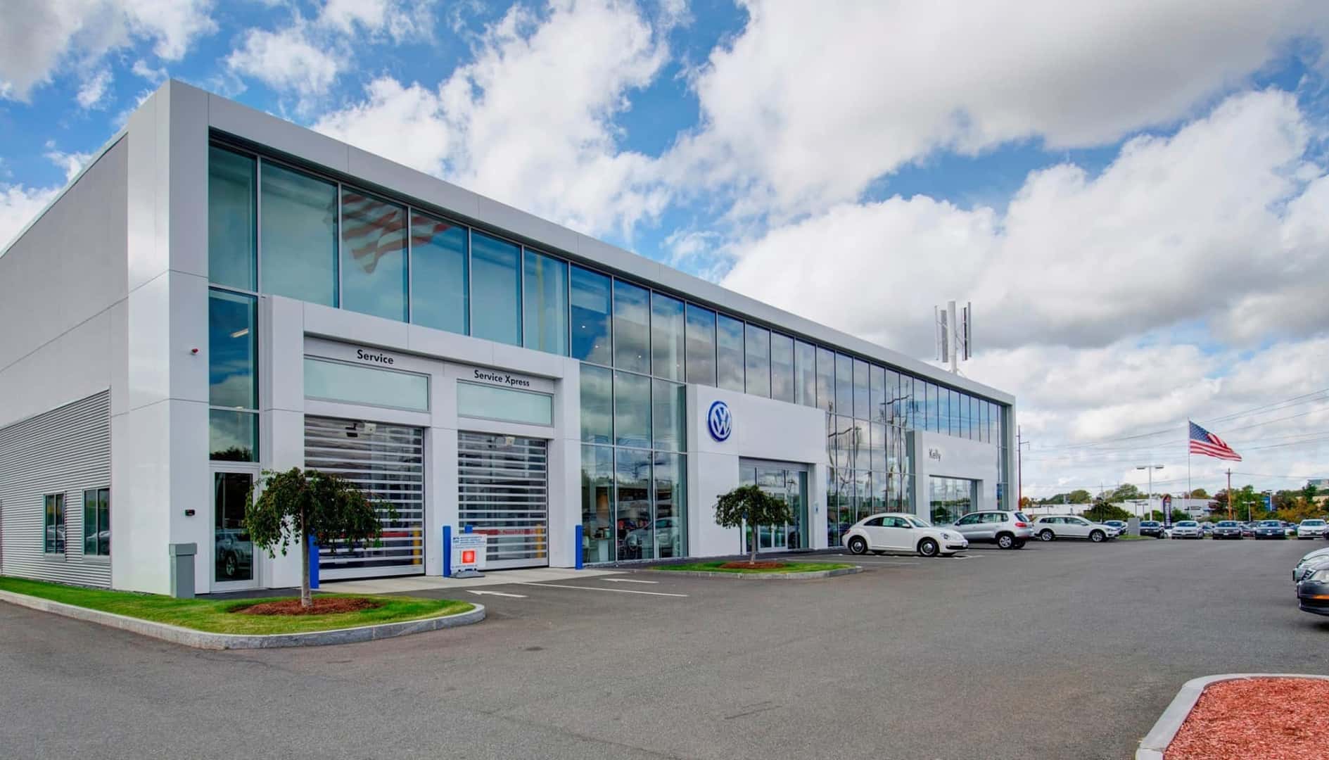 Kelly Volkswagen dealership in Danvers Massachusetts