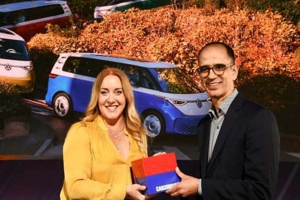 2025 VW ID. Buzz being awarded Car and Driver 10Best Award